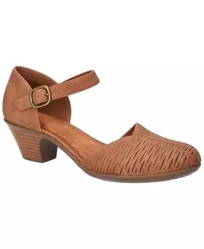 Женские босоножки Justina на блочном каблуке Easy Street, коричневый/бежевый