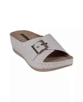 Женские босоножки Justina на танкетке GC Shoes, белый