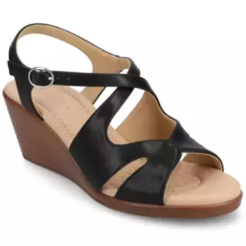 Женские босоножки Kedzie II с ремешком на щиколотке Journee, черный