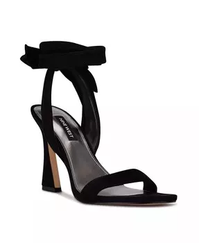 Женские босоножки Kelsie Ankle Wrap Heeled Dress Sandals Nine West, черный