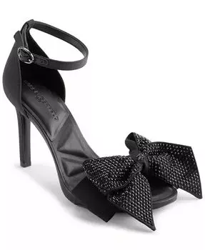 Женские босоножки Kenz Bow Ankle Strap Dress Sandals KARL LAGERFELD PARIS, черный