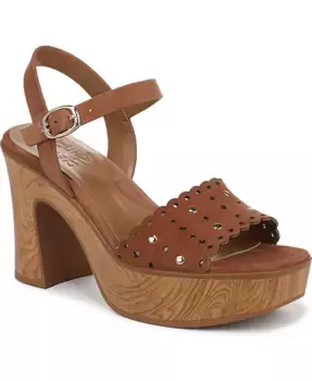 Женские босоножки Kira на платформе с квадратным носком и устойчивым каблуком Naturalizer, коричневый