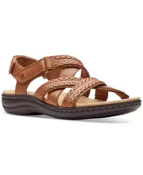 Женские босоножки Laurieann Rena с украшениями и ремешками Clarks, коричневый/бежевый