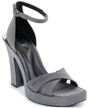 Женские босоножки Linda Strappy Square-Toe DKNY, серый