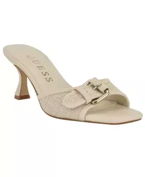 Женские босоножки-лодочки Dista на устойчивом каблуке с пряжкой GUESS, белый