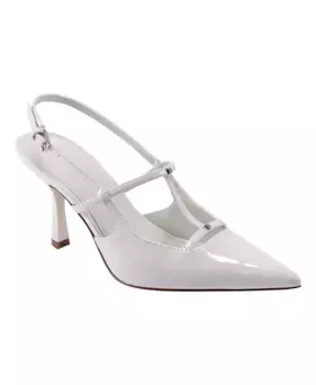 Женские босоножки-лодочки Remmi Strappy Slingback на каблуке Marc Fisher, белый