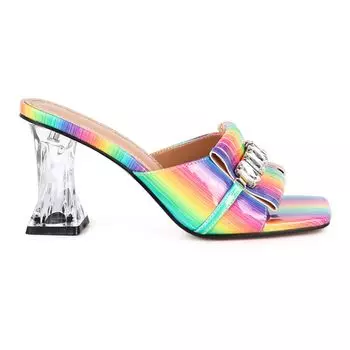 Женские босоножки London Rag Fantasy с украшением на прозрачном каблуке London Rag, бежевый