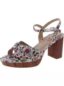 Женские босоножки Lucky с узлом спереди и пяткой LifeStride, цвет red/floral