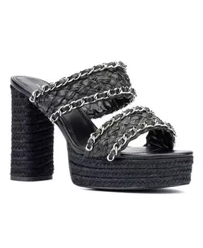 Женские босоножки Maia Wide Width на каблуках Fashion To Figure, черный