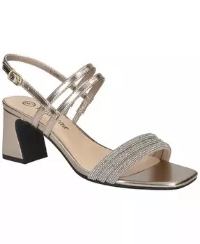 Женские босоножки Majesty на блочном каблуке с квадратным носком Bella Vita, золото