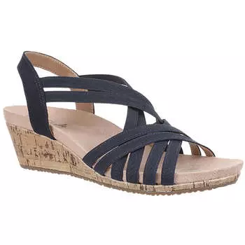 Женские босоножки Mallory на танкетке с открытым носком и пяткой LifeStride, цвет lux navy