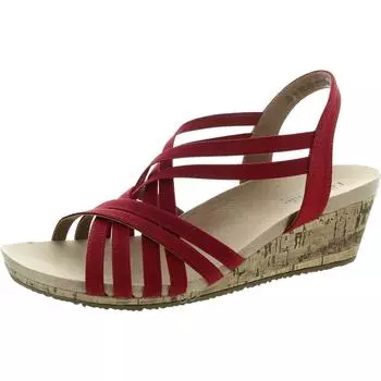 Женские босоножки Mallory на танкетке с застежкой-молнией LifeStride, цвет fired red