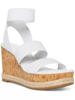 Женские босоножки Marandaa Slip On Strappy Wedge Madden Girl, цвет white fabric