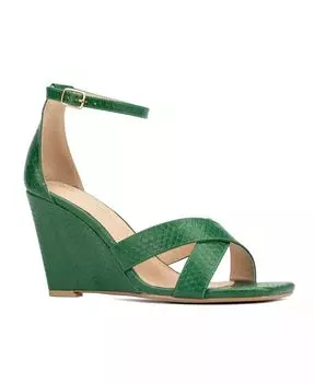 Женские босоножки Marcie Wide Width на каблуках Fashion To Figure, зеленый