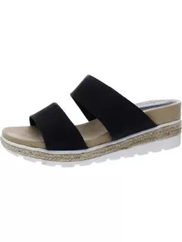 Женские босоножки Maryann из искусственной кожи с анималистичным принтом на танкетке Easy Street, цвет black/croco