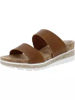 Женские босоножки Maryann Slip On с открытым носком на танкетке Easy Street, цвет tan