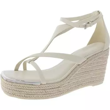 Женские босоножки Maryn из искусственной кожи с отделкой на платформе DKNY, цвет bone