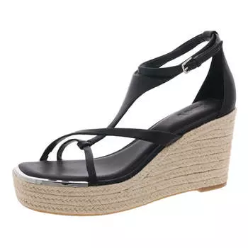 Женские босоножки Maryn из искусственной кожи с отделкой на платформе DKNY, цвет nappa pu black