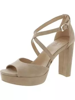 Женские босоножки Melody на платформе с блочным каблуком и ремешком на щиколотке Naturalizer, цвет taupe suede