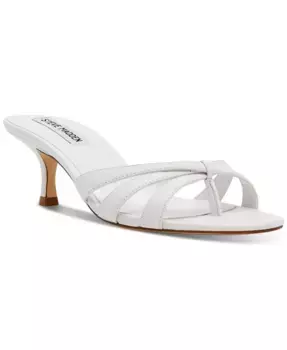 Женские босоножки-мюли Cary на низком каблуке с ремешками Steve Madden, белый