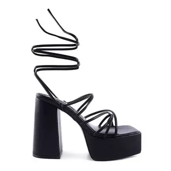 Женские босоножки на блочном каблуке London Rag Anvil London Rag, черный