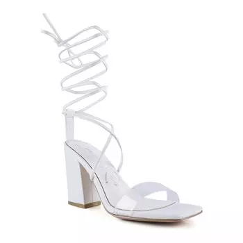 Женские босоножки на блочном каблуке с ремешками London Rag High Cult London Rag, белый