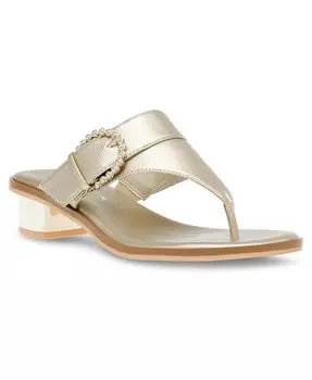 Женские босоножки на блочном каблуке Tillie Anne Klein, серебро