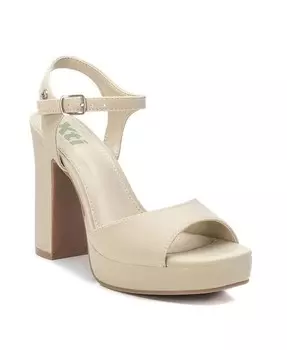 Женские босоножки на каблуке Ivory XTI, слоновая кость/кремовый