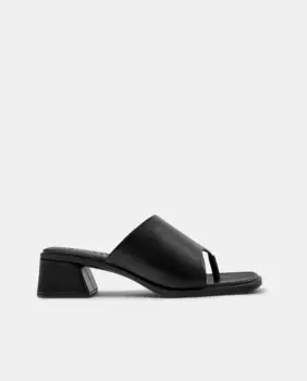 Женские босоножки на каблуке из кожи Kora Camper, черный