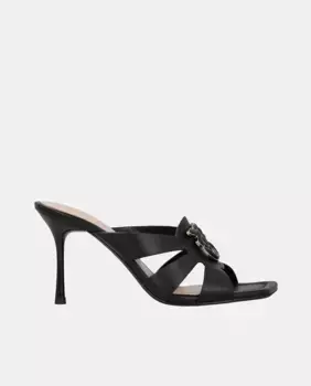 Женские босоножки на каблуке Pinko черного цвета, черный