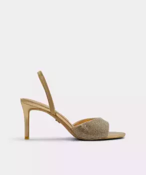 Женские босоножки на каблуке с круглым носком Aldo, золотой