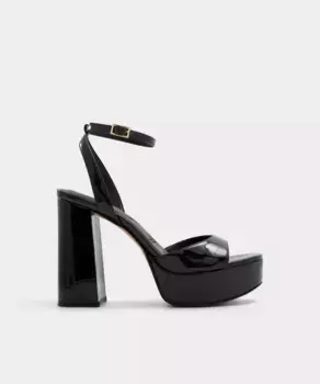 Женские босоножки на каблуке с круглым носком Aldo, черный