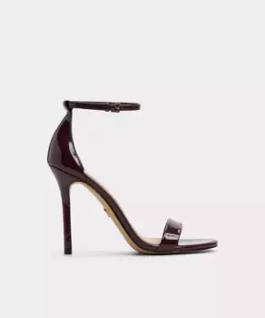 Женские босоножки на каблуке с круглым носком Aldo, бордовый
