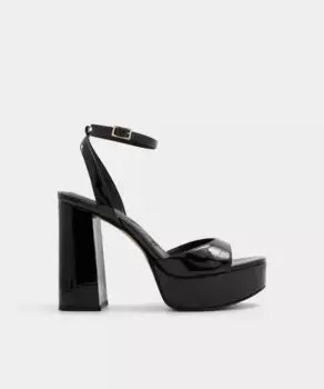 Женские босоножки на каблуке с круглым носком Aldo, черный