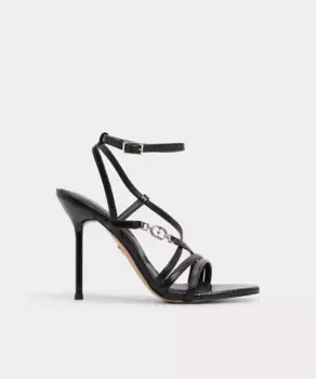 Женские босоножки на каблуке с круглым носком Aldo, черный