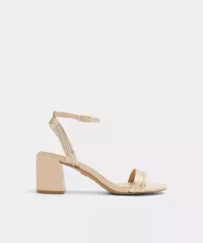 Женские босоножки на каблуке с круглым носком Aldo, бежевый