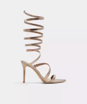 Женские босоножки на каблуке с острым носком Aldo, золотой