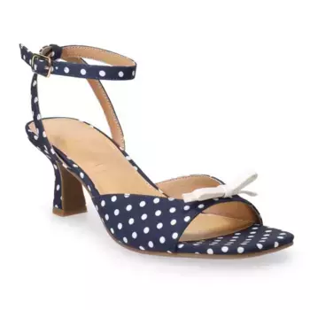 Женские босоножки на каблуке с открытым носком Eileen Bow Lc Lauren Conrad, синий