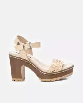 Женские босоножки на каблуке с застежкой-липучкой Refresh, белый