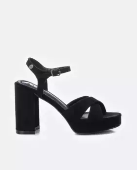 Женские босоножки на каблуке с застежкой на пряжке Xti, чёрный