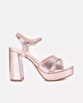 Женские босоножки на каблуке с застежкой на пряжке Refresh, цвет Nude