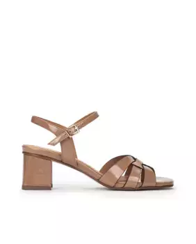 Женские босоножки на каблуке с застежкой на пряжке Pedro Miralles, коричневый