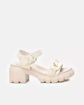 Женские босоножки на каблуке с застежкой-пряжкой Refresh, белый