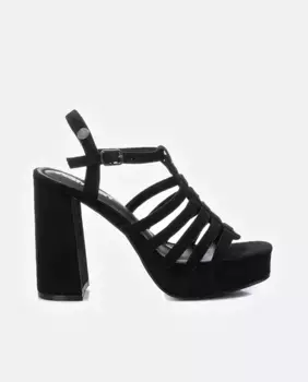 Женские босоножки на каблуке с застежкой-пряжкой Refresh, черный