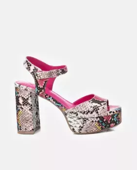 Женские босоножки на каблуке с застежкой-пряжкой Xti, розовый