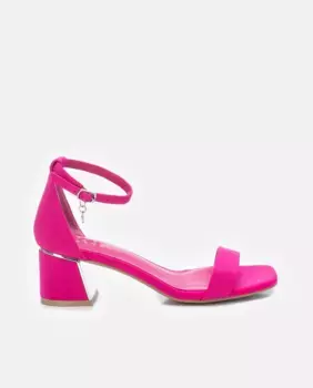 Женские босоножки на каблуке с застежкой-пряжкой Xti, фуксия