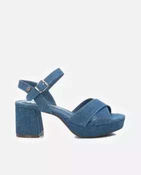 Женские босоножки на каблуке с застежкой-пряжкой Xti, синий