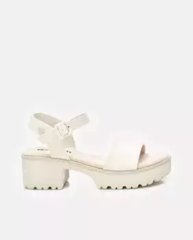 Женские босоножки на каблуке с застежкой-пряжкой Refresh, белый