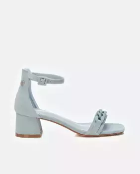 Женские босоножки на каблуке с застежкой-пряжкой Refresh, синий