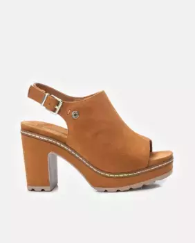 Женские босоножки на каблуке с застежкой-пряжкой Refresh, цвет Camel